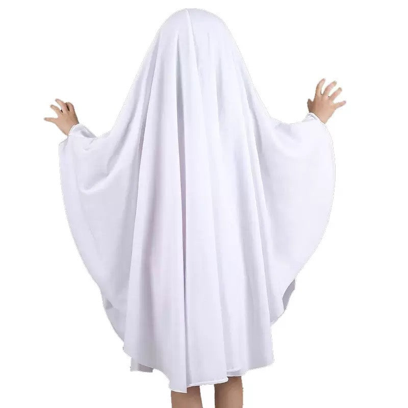 White Ghost Costume Halloween Fancy Dress Outfit