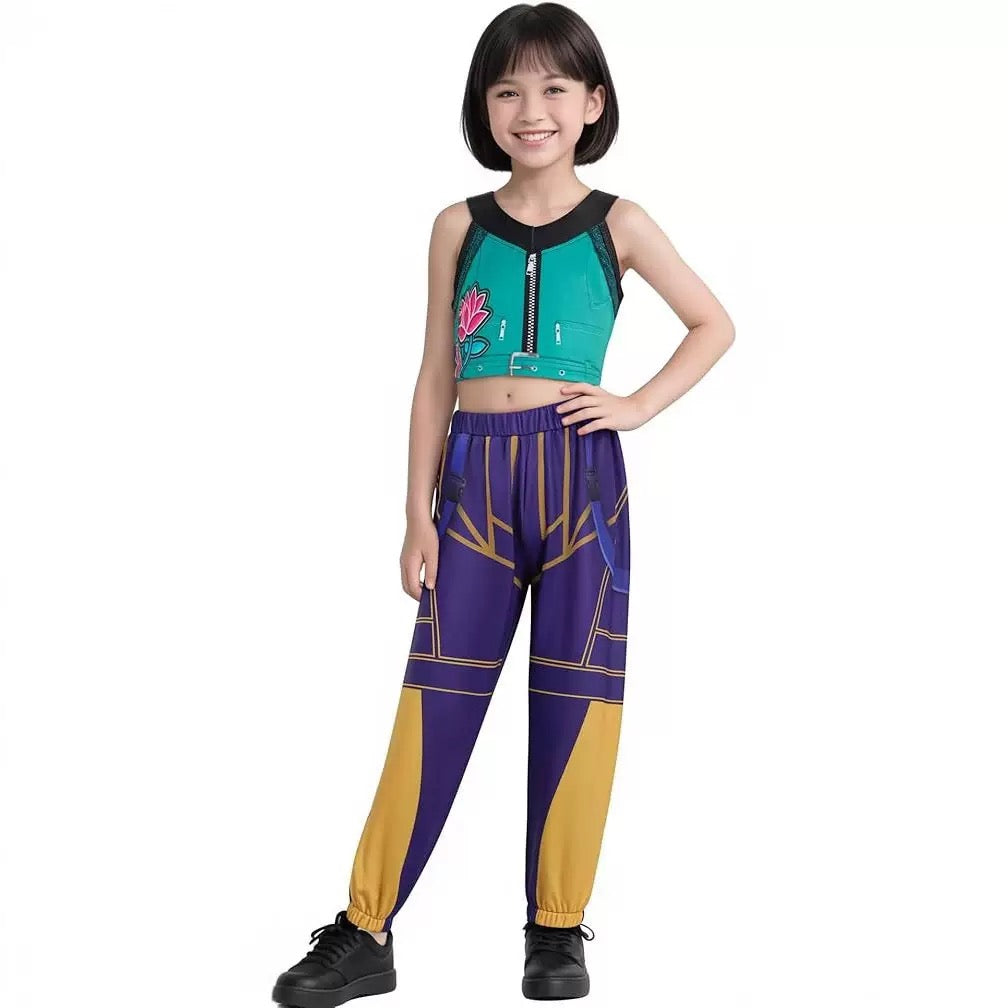 Kids Girls KPop Demon Hunters Cosplay Outfits