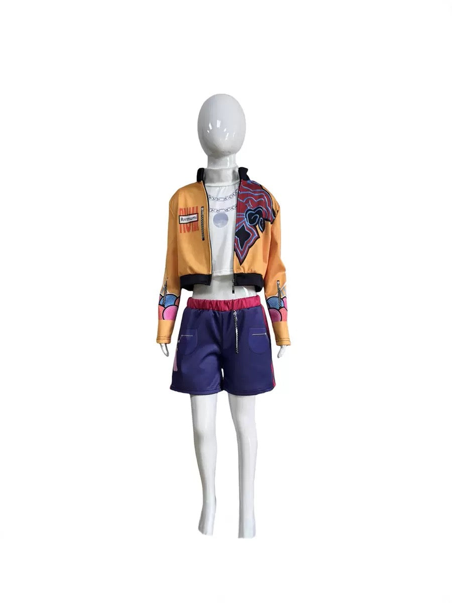 Kids Girls KPop Demon Hunters Cosplay Outfits