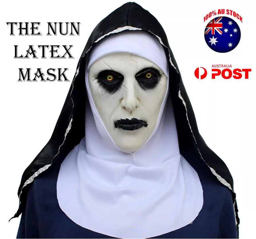 The Nun Cosplay Costume Set With Valak Full Head