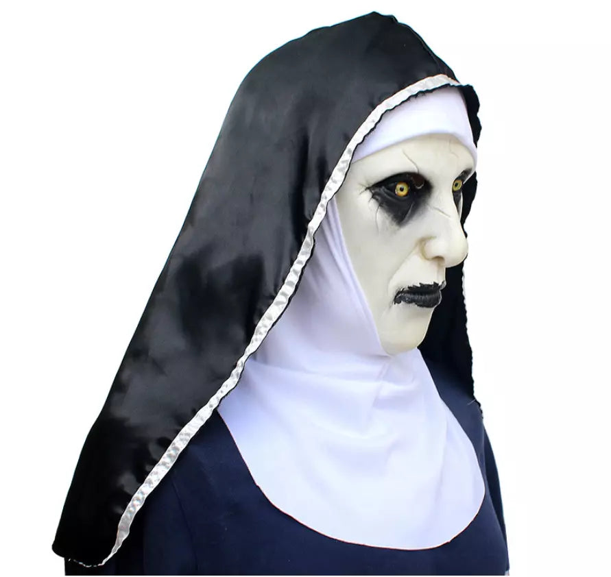 The Nun Cosplay Costume Set With Valak Full Head