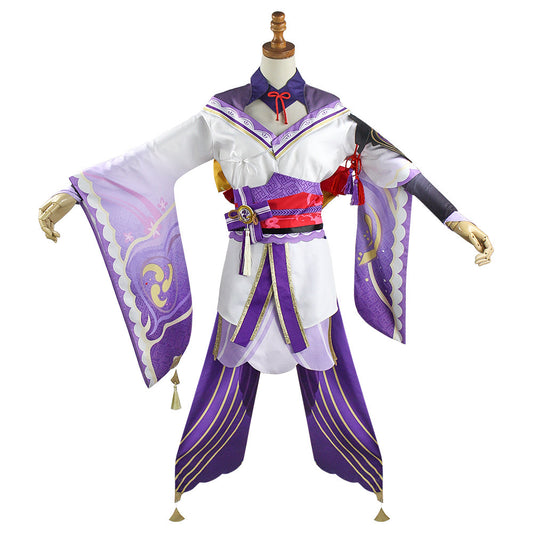 Anime Genshin Impact Beelzebul Raiden Shogun Cosplay Deluxe Costume