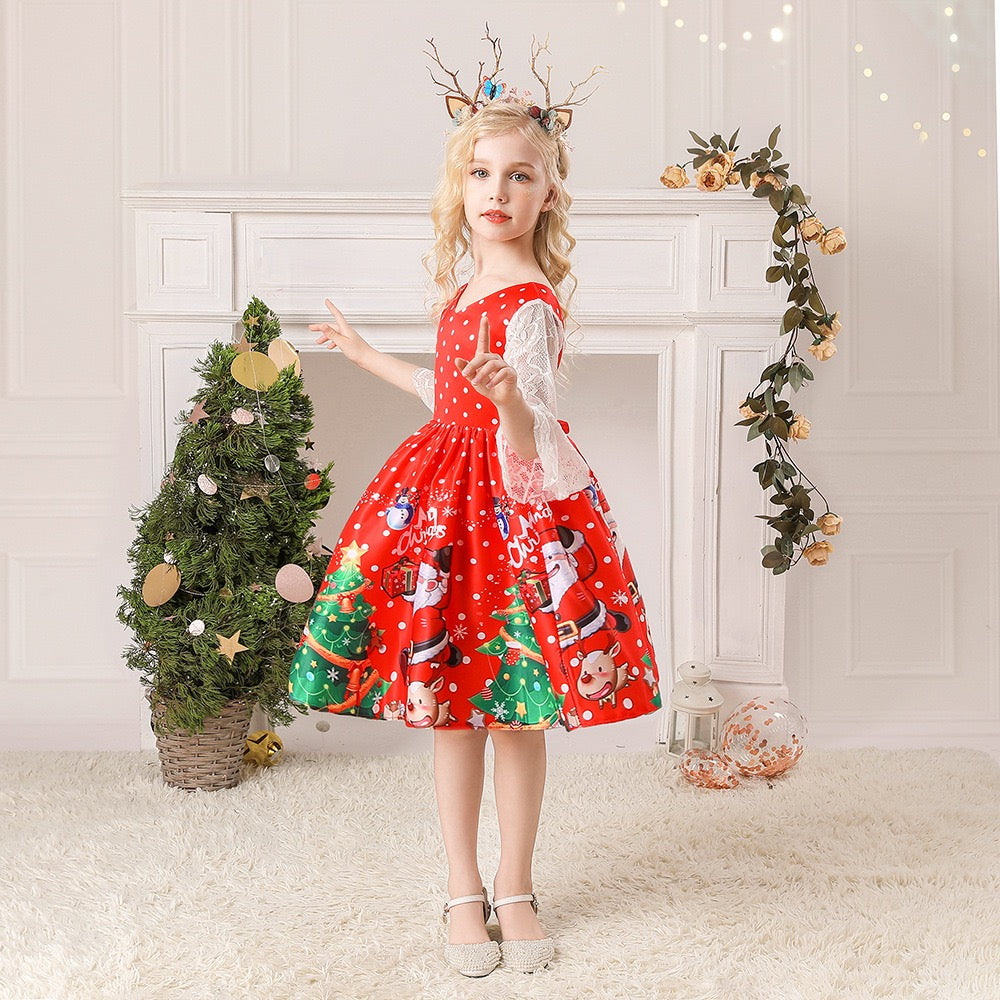 Kids Girls Christmas Fancy Dress