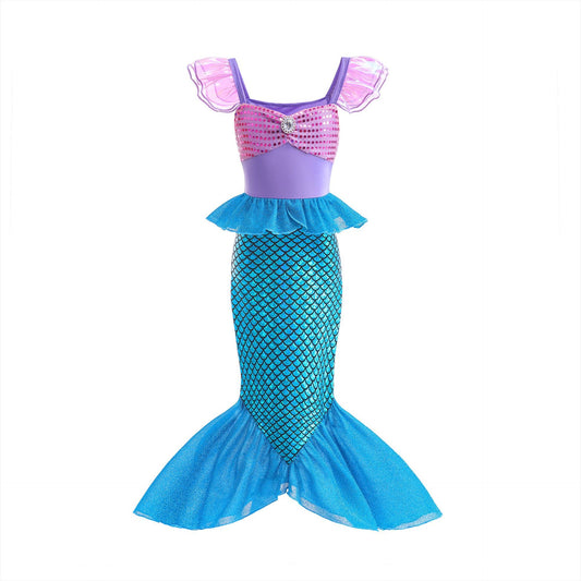 Girls Little Mermaid Ariel Dress Costume