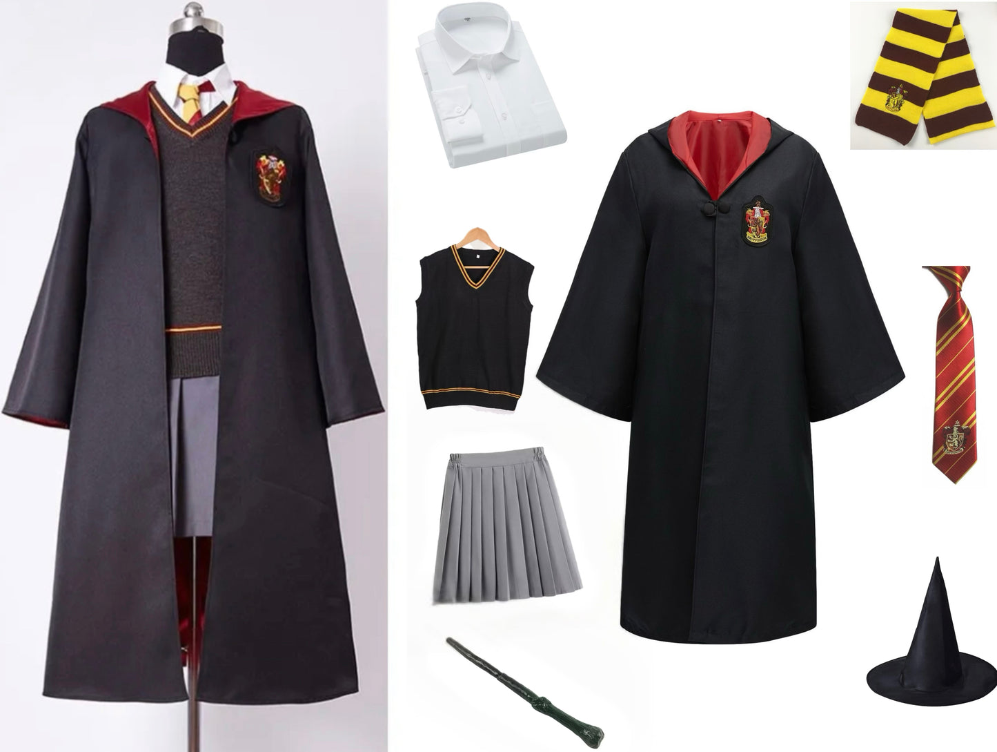 Harry Potter Adult  And Kids Robe Cosplay Costume Outfit