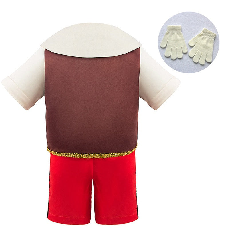 Kids Pinocchio Cosplay Full Set Costume with Hat