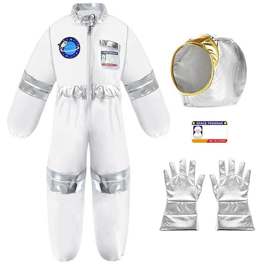Kid's Astronaut Costume Outfit Space Suit Spaceman Fancy Dress Up