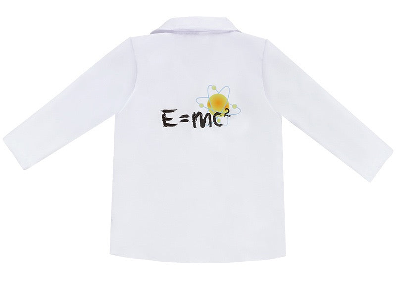 Child Scientist Costume Lab Physicis Albert Einstein Cosplay
