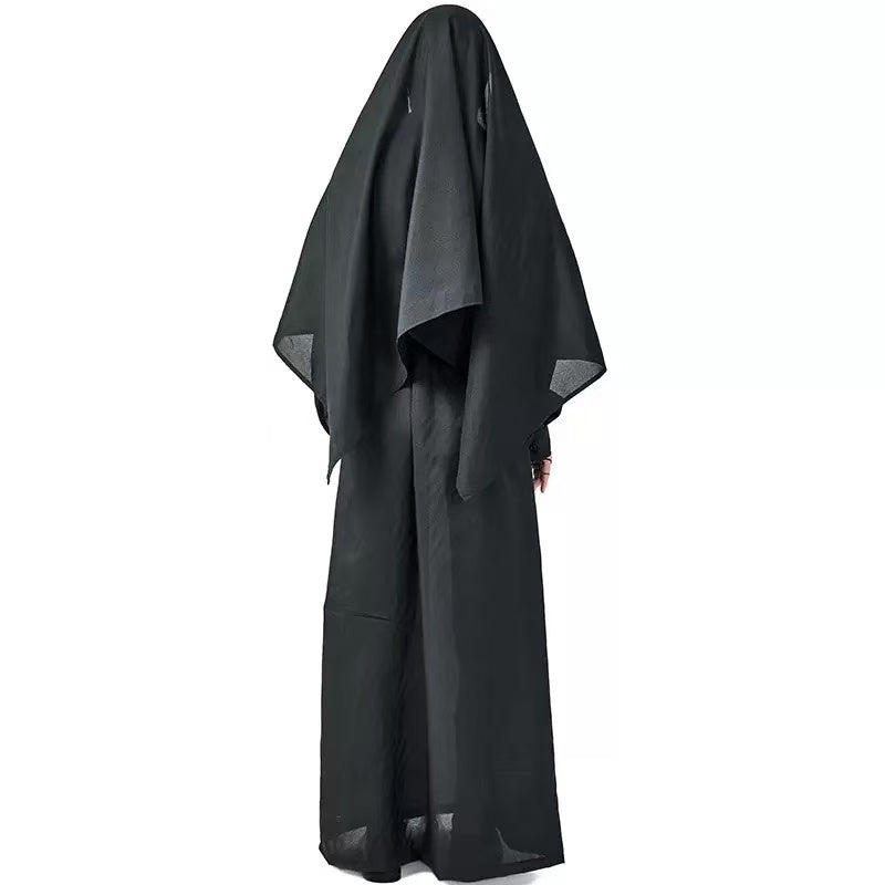 The Nun Cosplay Costume Set With Valak Full Head