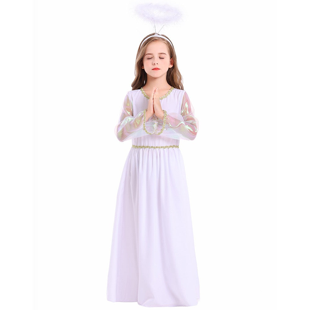 Kids White Angel Fairy Dress