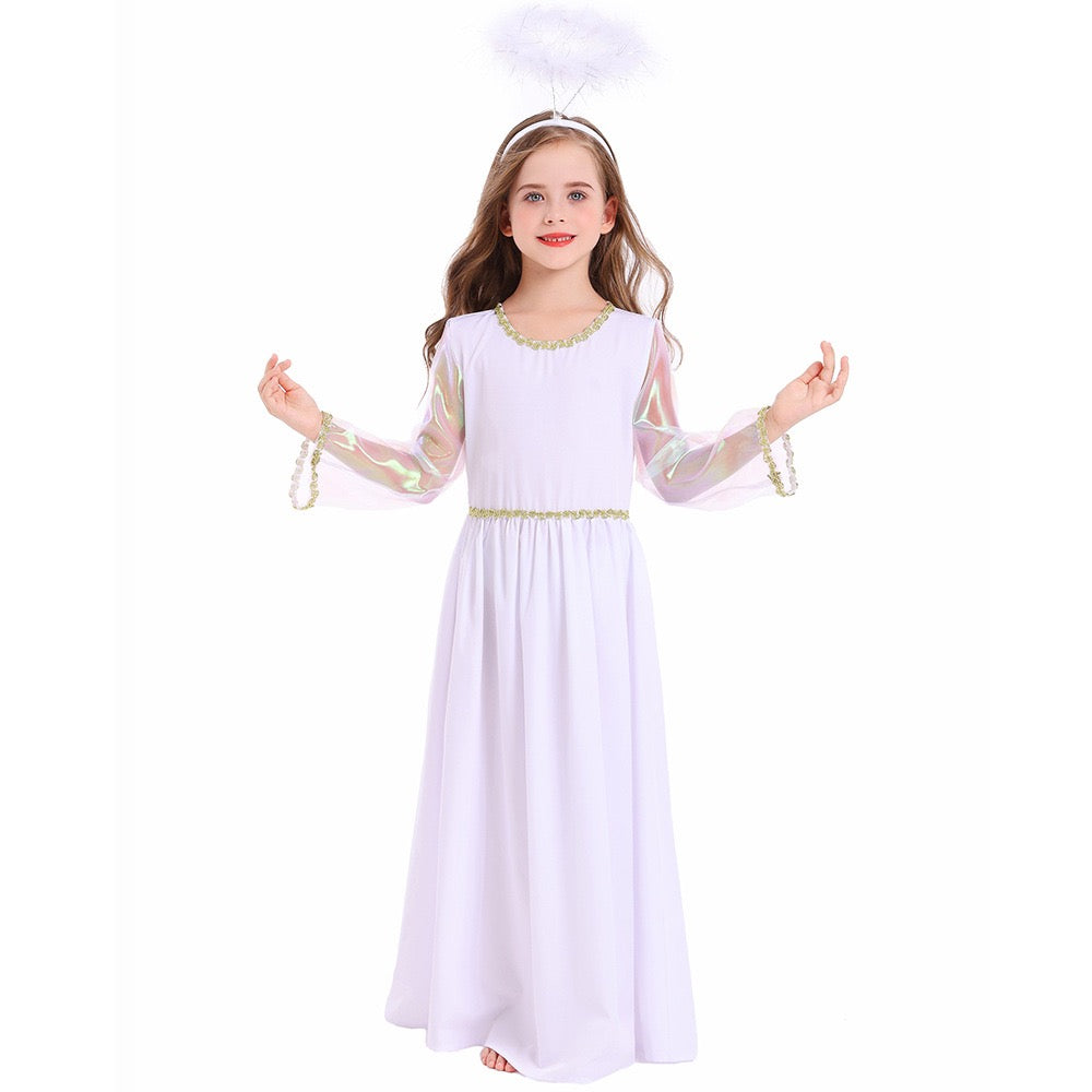 Kids White Angel Fairy Dress