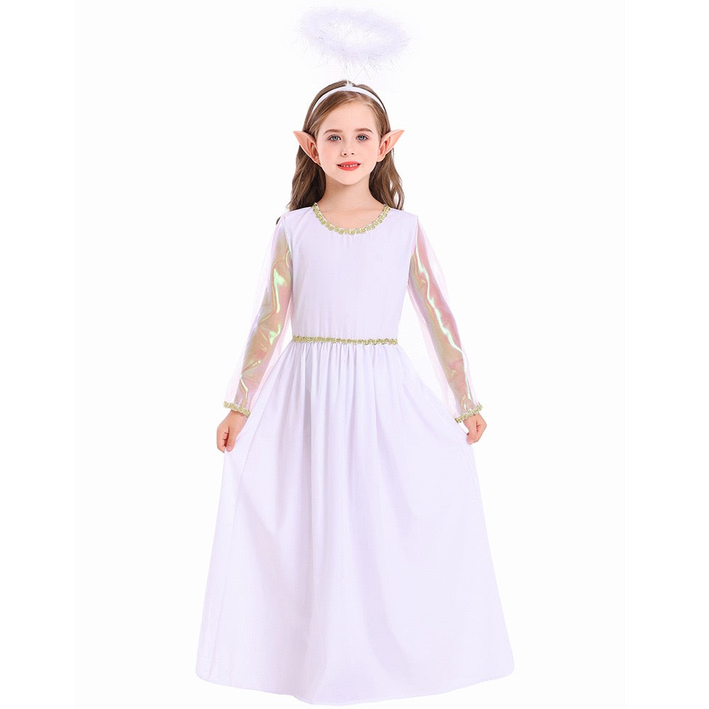 Kids White Angel Fairy Dress