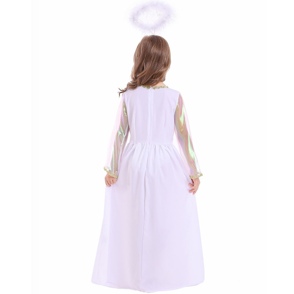 Kids White Angel Fairy Dress